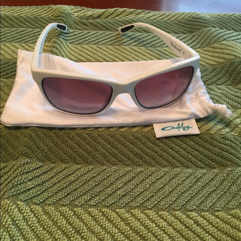 Oakley white sunglasses